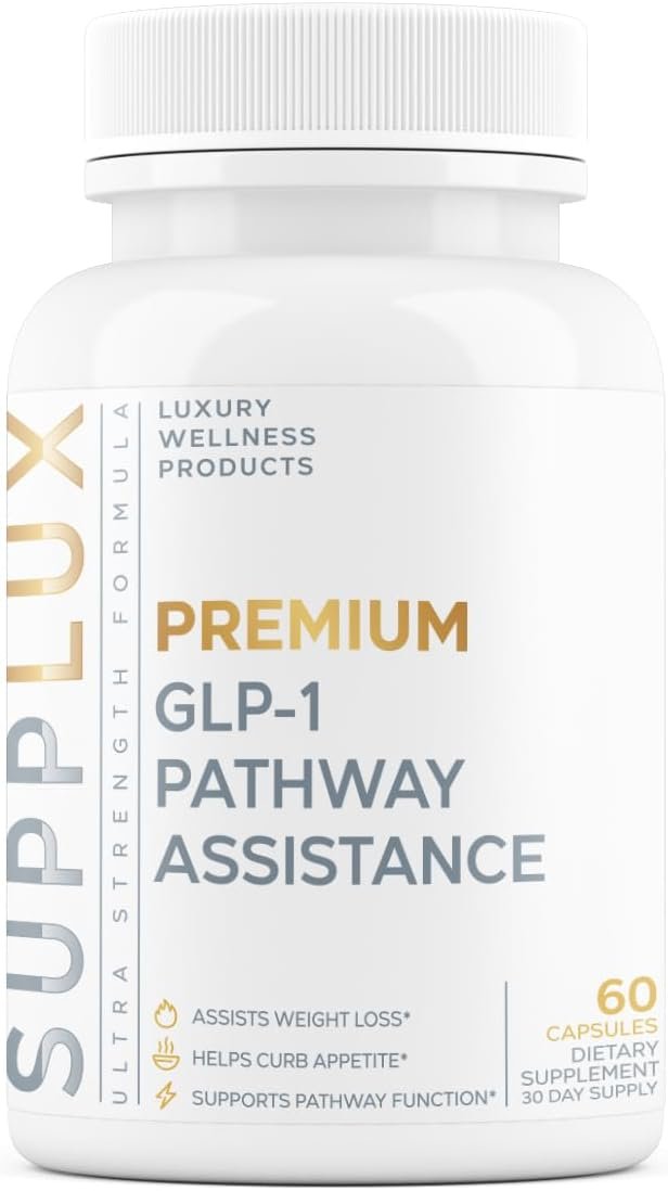 GLP-1 Pathway Assistance – Weight Loss Pills for Women & Fat Burner for Men + Appetite Suppressant w/ 5 Ingredients | Diet Supplement Pills | 3rd Party Tested Supplement – 60 Capsules for Adults