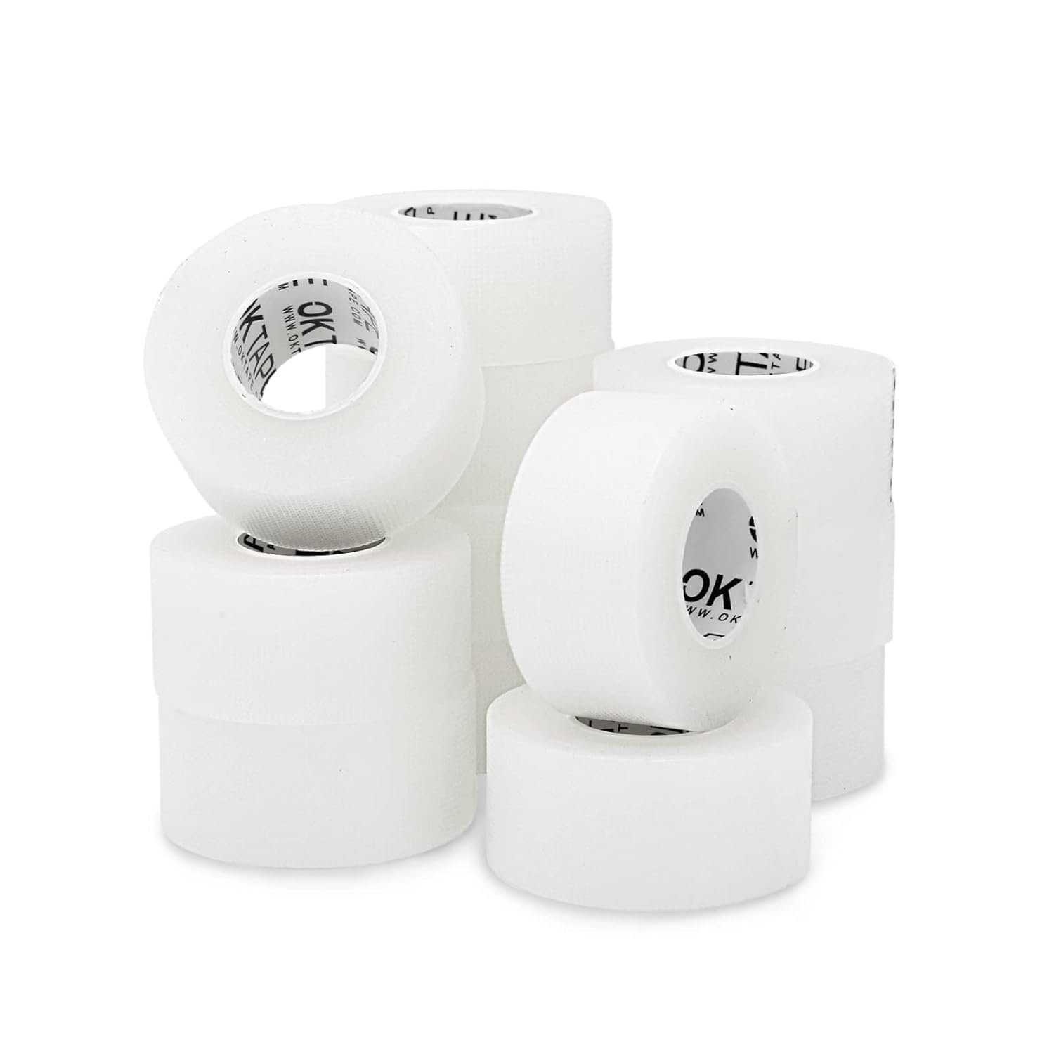 OK TAPE OKPore Transparent Medical Tape (Pack of 12) – First Aid Surgical Tape Hypoallergenic and Breathable for Wound Dressing Care, Latex Free, 1in x 10yds