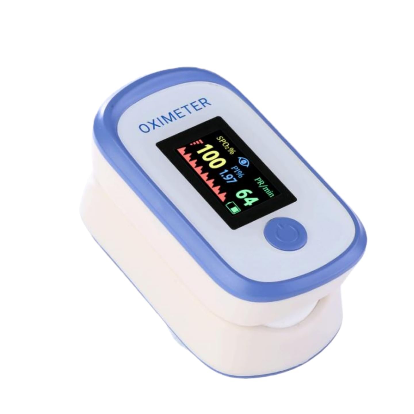 Pulse Oximeter with Respiration and OLED Display, Oximetro Fingertip Oxygen Monitor for Accurate SpO₂ and Respiration Rate Monitoring