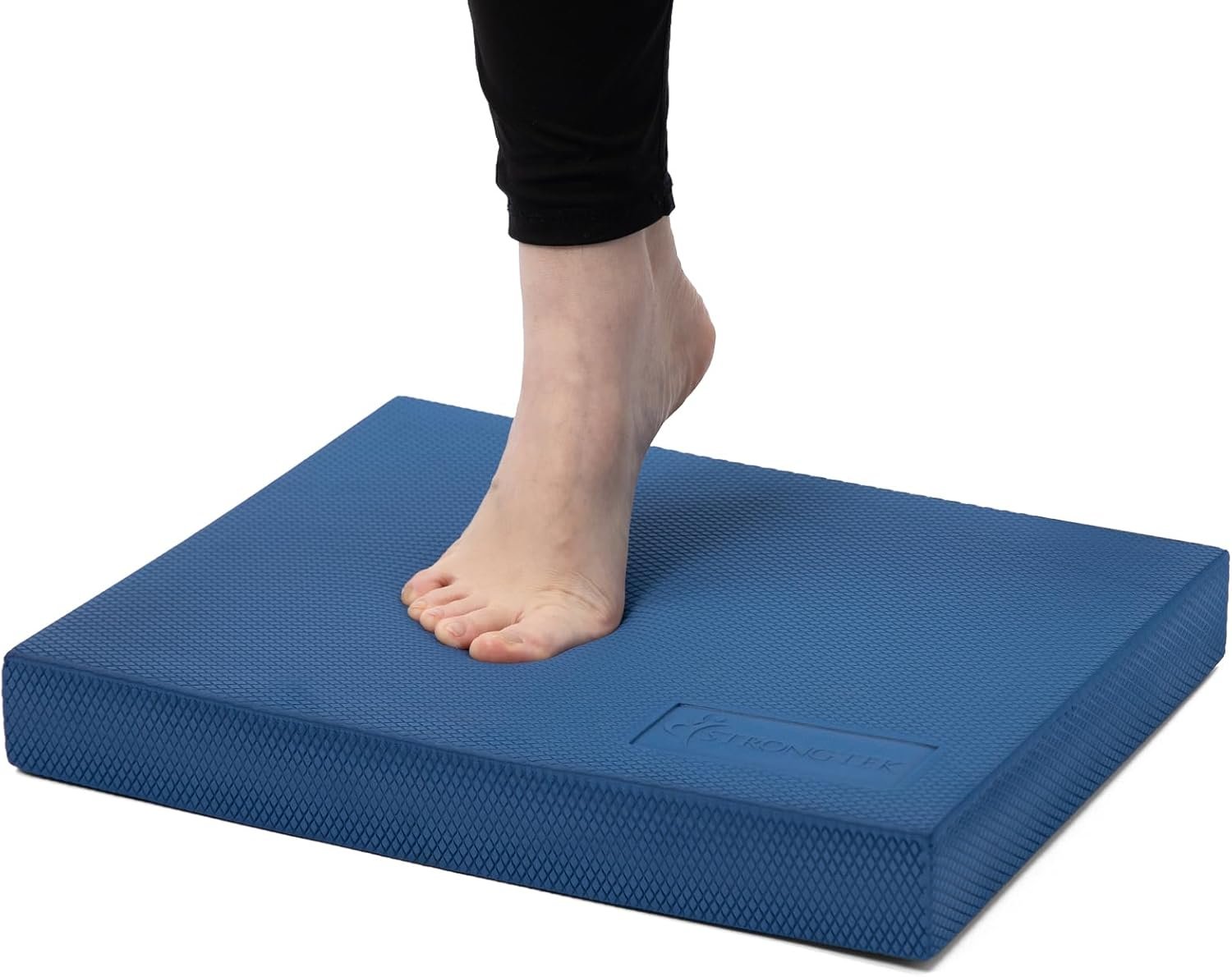 StrongTek Professional Foam Exercise Balance Pad – 15.8″ x 13″ x 2″, High-Density TPE Foam Knee Pad, Non-Slip & Water-Resistant, for Balance Training, Physical Therapy, Yoga, and More