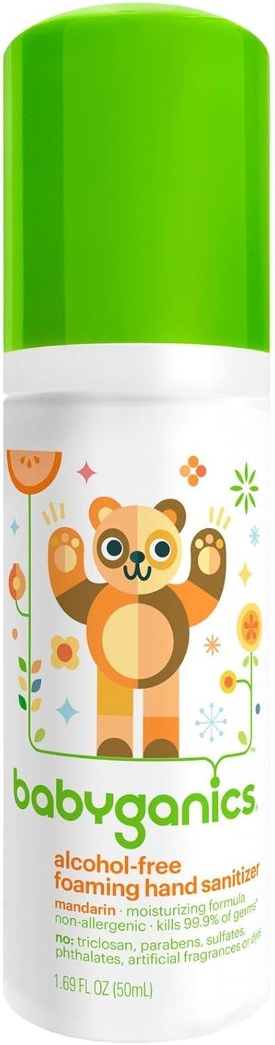 Babyganics Alcohol Free Foaming Hand Sanitizer – Mandarin – 1.69 oz