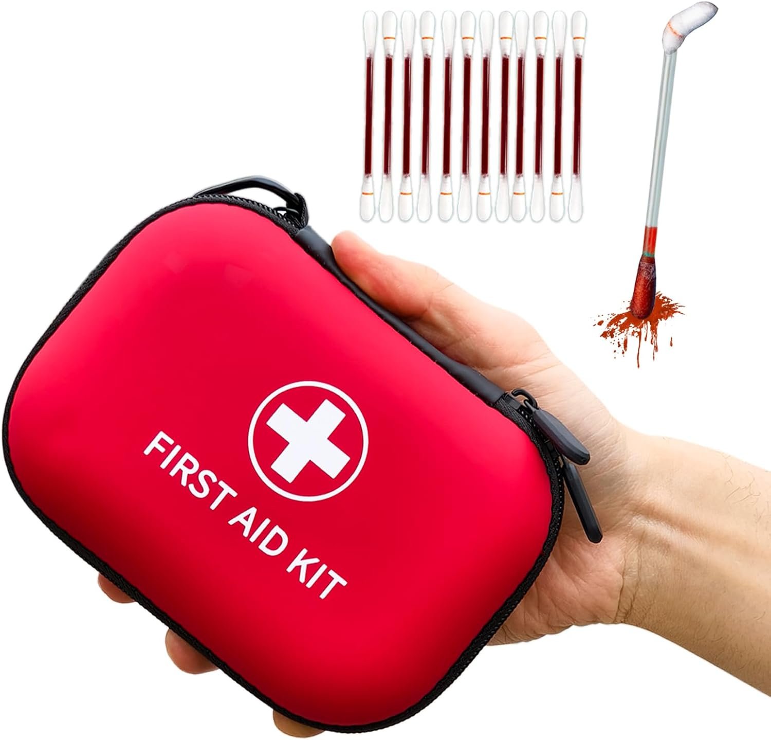 138 Pcs Mini First Aid Kit Travel Size, TSA Approved Small First Aid Kit for Car, Hiking & Home, Compact Travel Medicine Kit, Med Kit