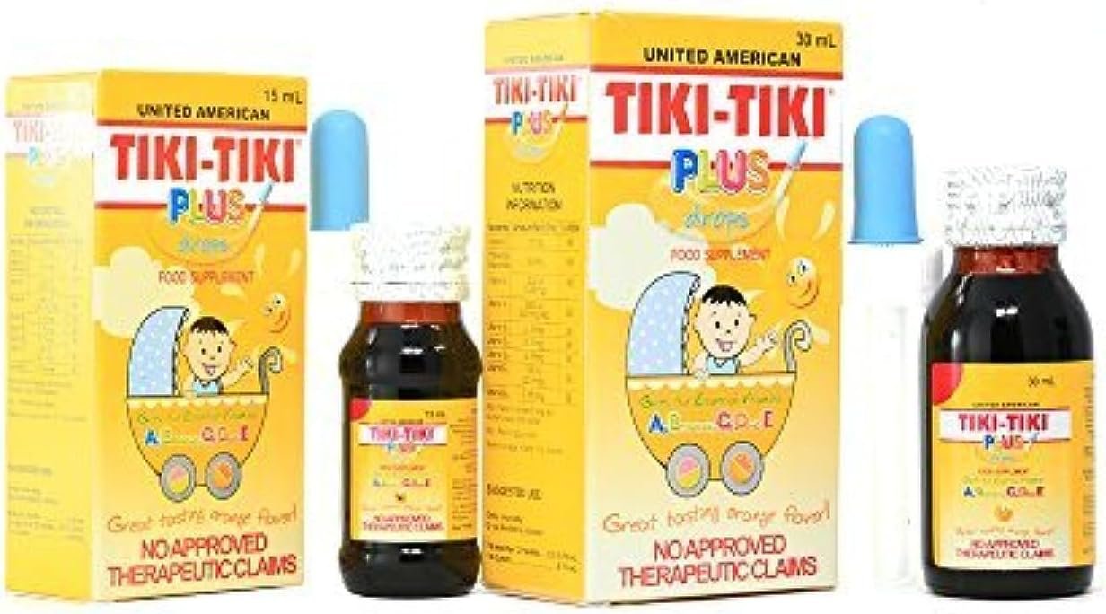 2 Bottles of Tiki-Tiki Plus Drops 30ml