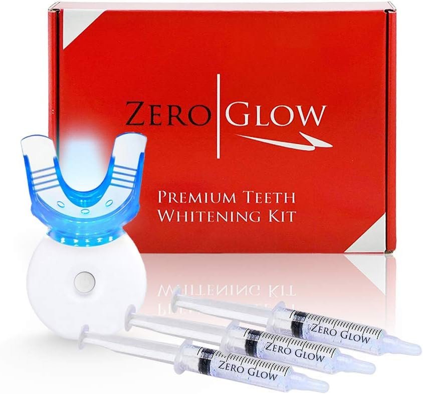 Teeth Whitening Kit Carbamide Peroxide Syringes, LED Light