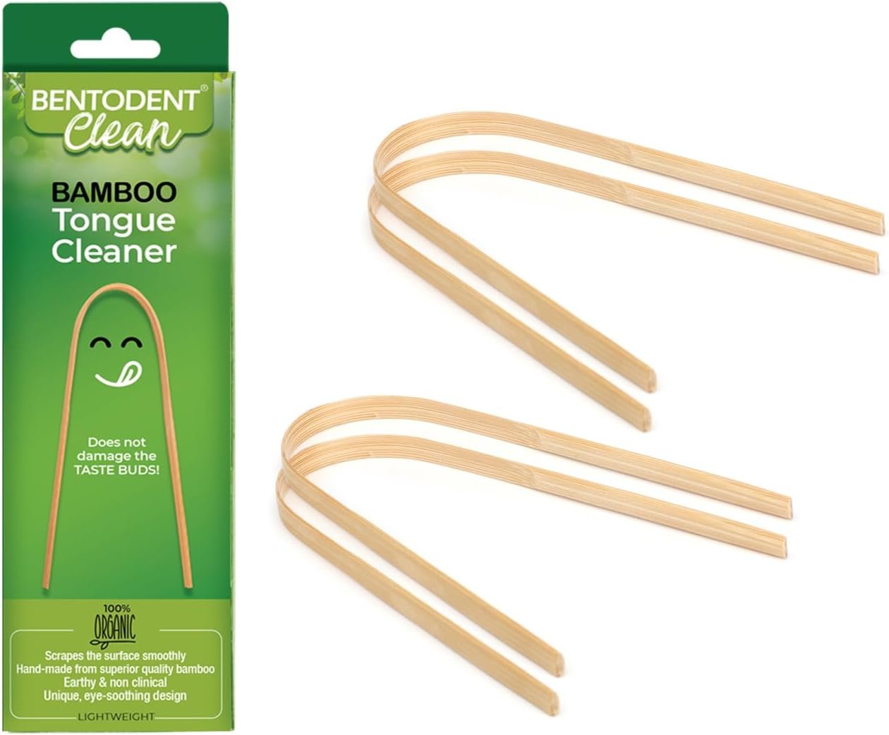 Bentodent Bamboo Tongue Cleaner (Pack of 4)