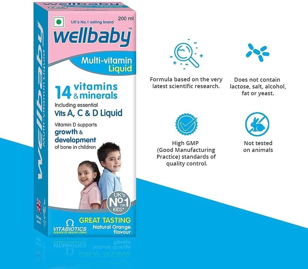 SJH Wellbaby Multivitamin Liquid for Baby