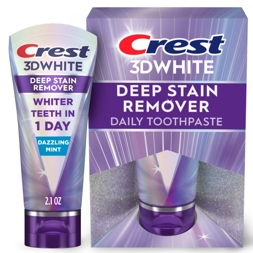 Crest 3DWhite Brilliance Deep Stain Remover Dazzling Mint Toothpaste – 2.1oz