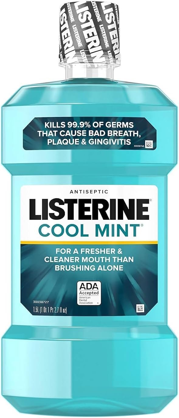 Listerine Antiseptic Mouthwash, Cool Mint, 1.5 Liters