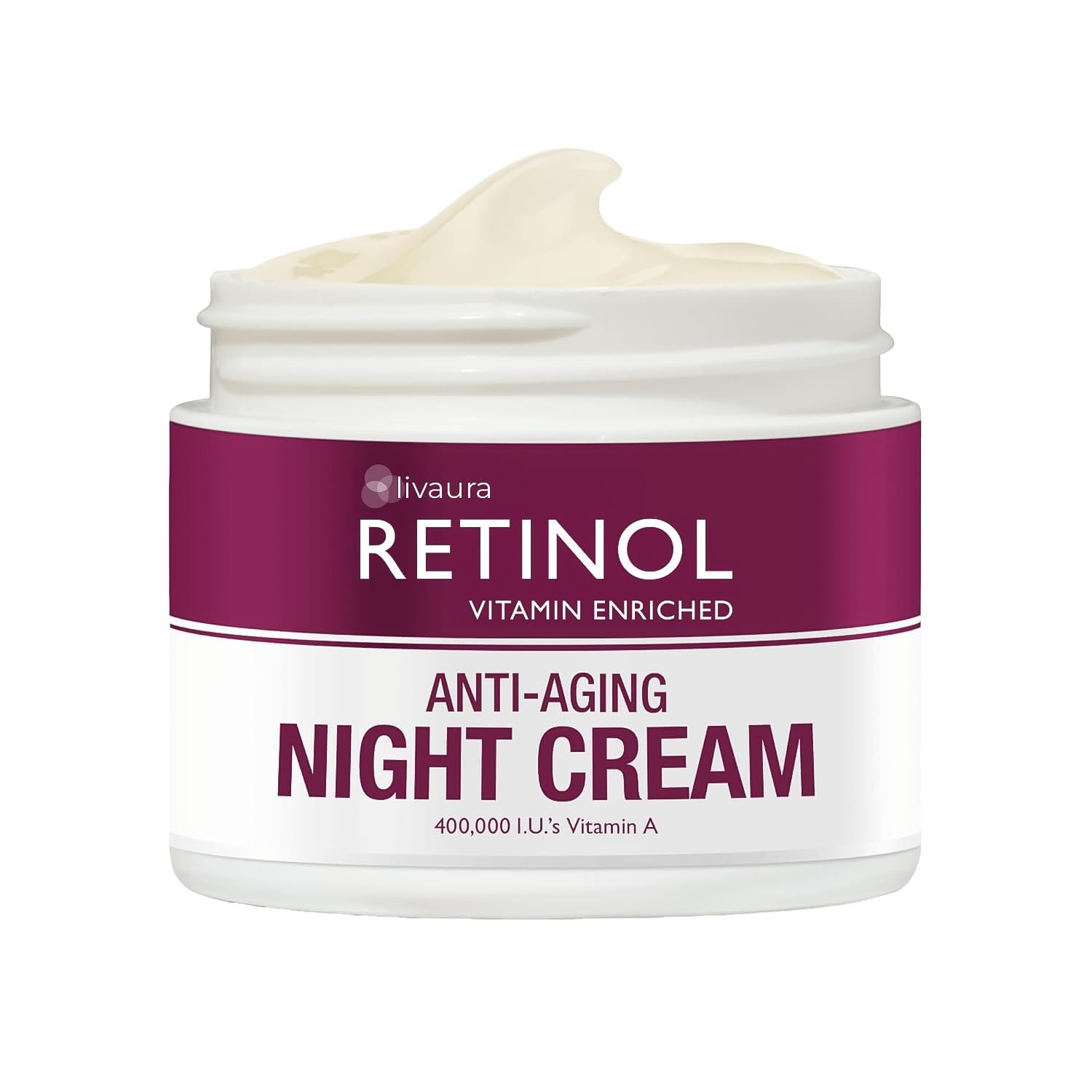 Retinol LIVAURA Skincare LdeL Cosmetics Cream Vitamins A + C + E (Night Cream)