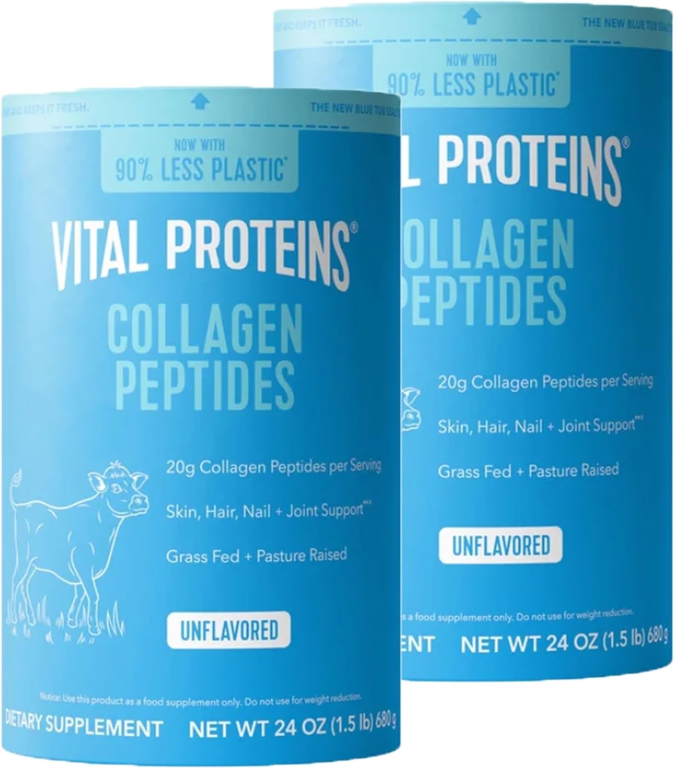 Vital Proteins Collagen Peptides Grass Fed Paleo Friendly 24 oz – 2 Pack