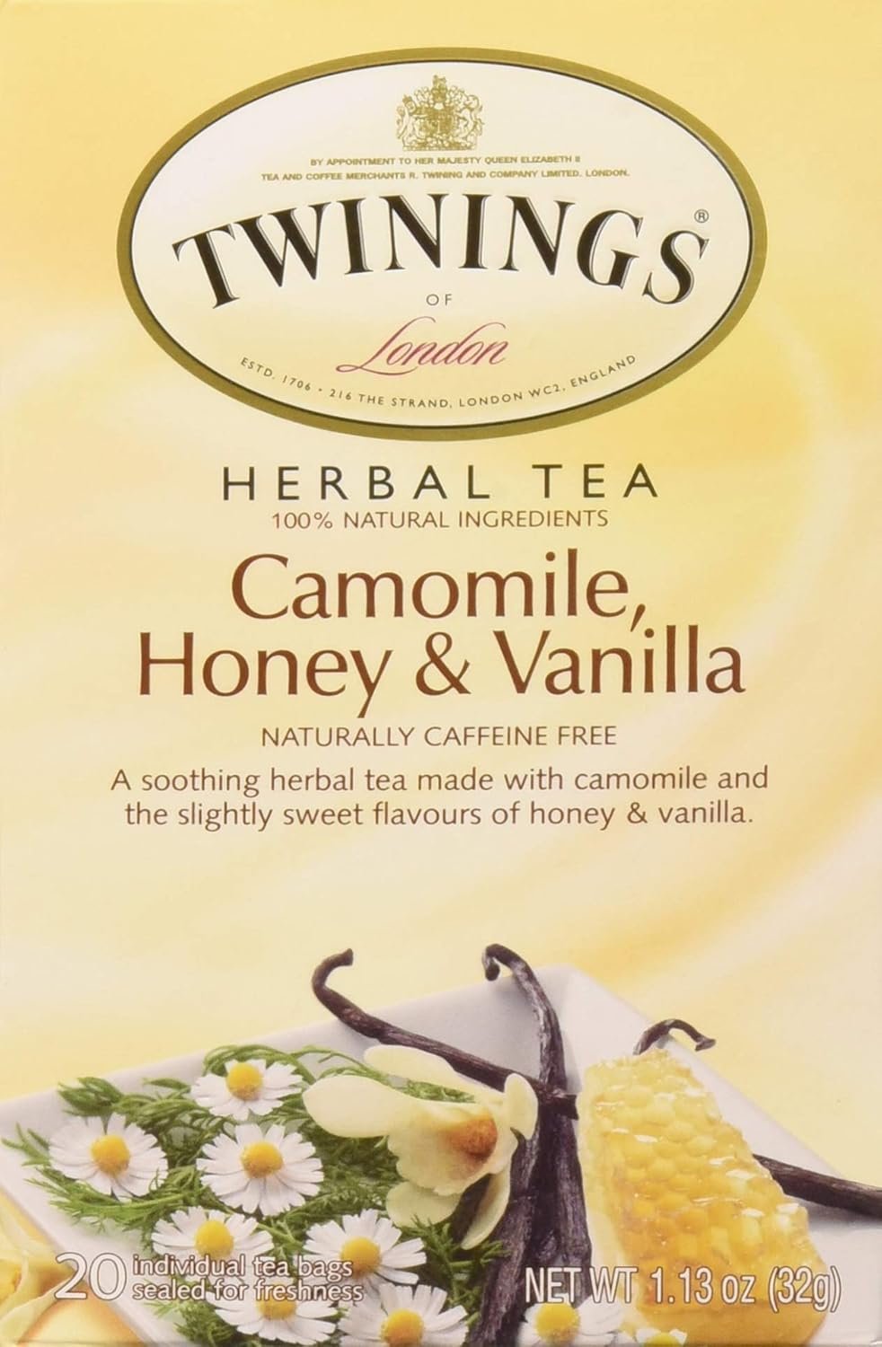 Twinings Herbal Tea Chamomile Honey and Vanilla — 20 Tea Bags