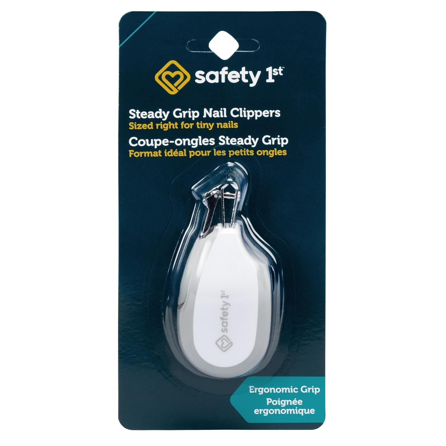 Safety 1St Steady Grip Infant Nail Clipper, Sea Stone Aqua