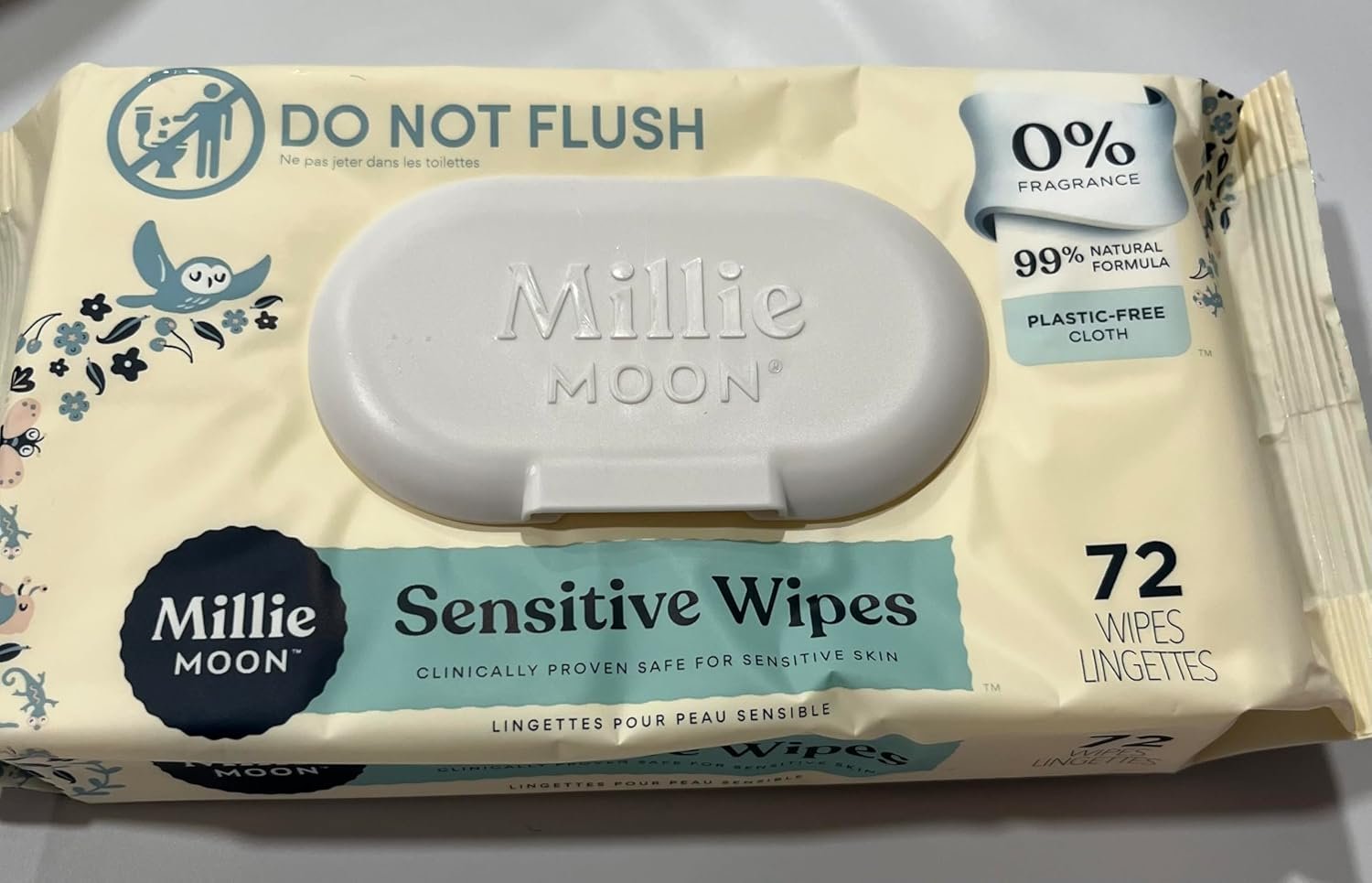 Sensitive Baby Wipes – Plant Based (72)