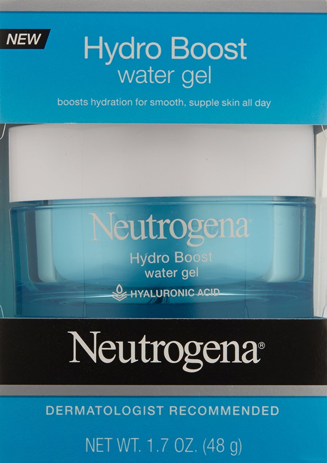 Neutrogena Hydro Boost Hyaluronic Acid Hydrating Water Face Gel Moisturizer for Dry Skin, 2 Pack (1.7 fl. Oz)
