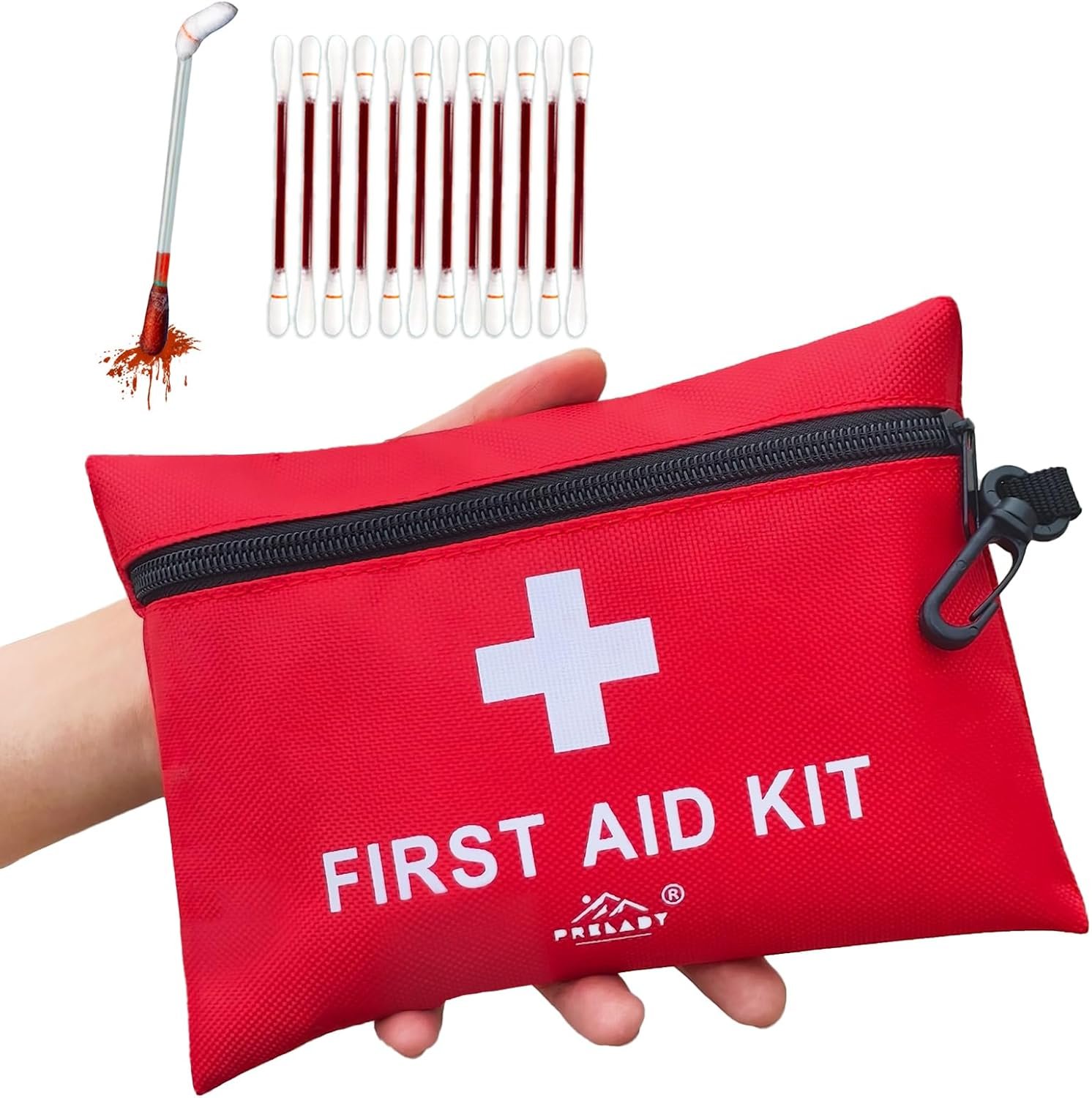 152 Piece Small First Aid Kit, Travel Size First Aid Kit TSA Approved, Mini Forst aid kit for Home, Car, Travel, Camping, Truck, Sports, Office, Hiking Med Kit for Backpack;Gift for Grandma.
