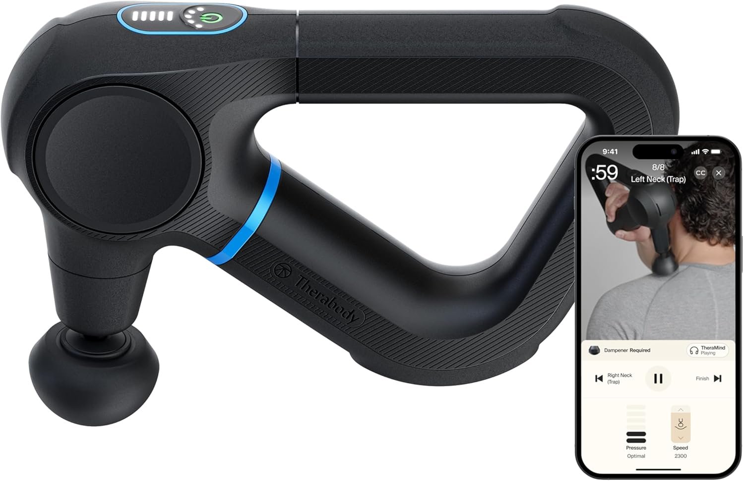 TheraGun Prime (6th Generation) Massage Gun by Therabody – Deep Tissue, Powerful Massage in a Rugged, Durable Design for Reliable Recovery & Pain Relief