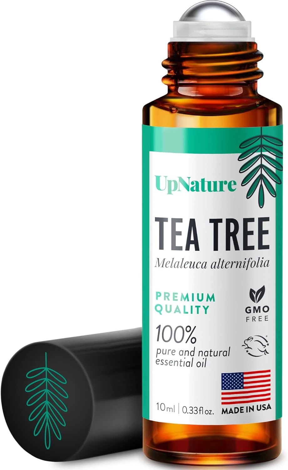 UpNature Tea Tree Essential Oil Roll On – 100% Natural Tea Tree Oil for Skin