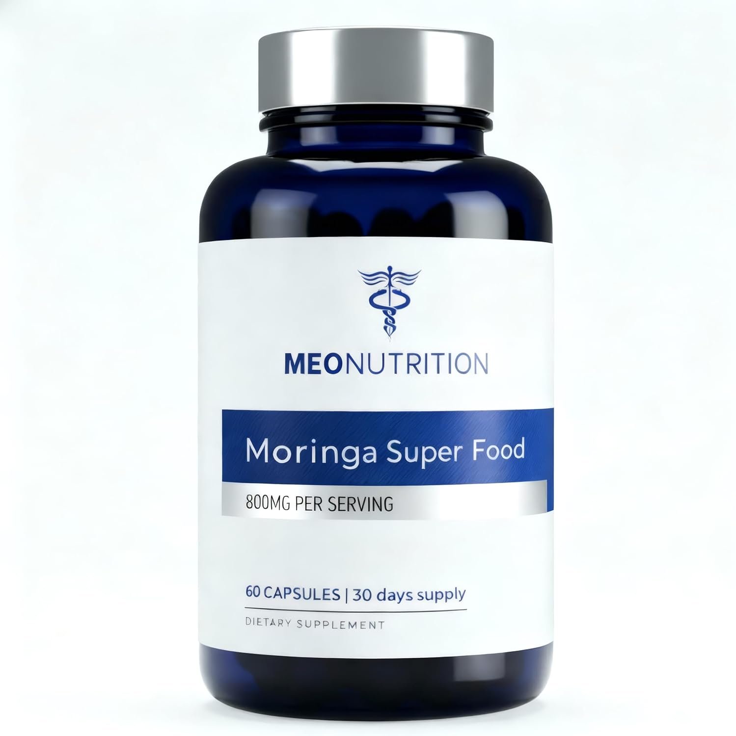 Moringa Capsules 800mg – Pure Horseradish Tree Leaf Superfood Supplement for Healthy Energy, Sleep & Joint Support – Made in USA, Vegan, Non-GMO – 60 Veggie Capsules