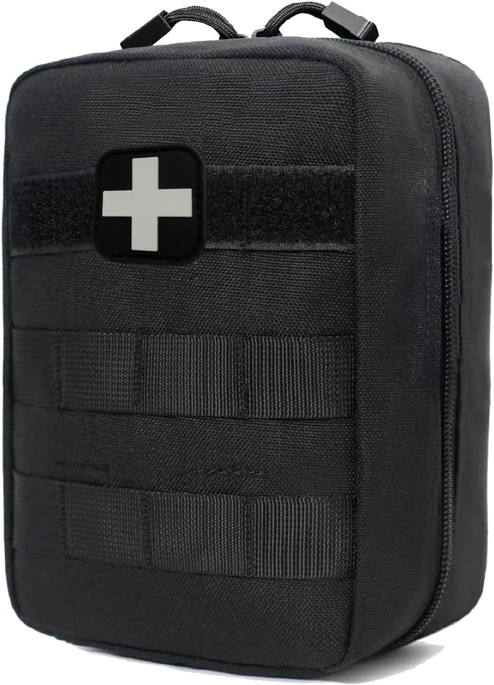 First Aid Kit EMT Medical IFAK Pouch, Molle Tactical Med Emergency Trauma Bag for Camping Home Car Hiking Hunting (Black)