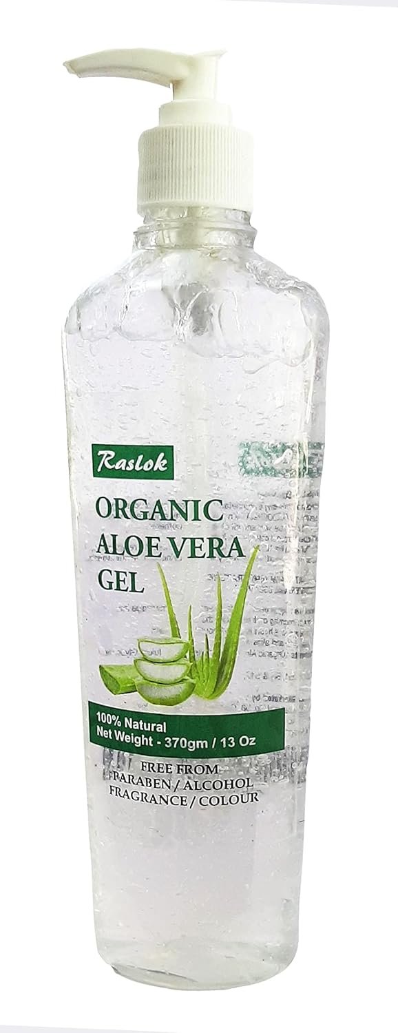 Aloe Vera Gel | Pure & Natural Aloe Gel | For Moisturizing Face Skin & Hair Care | Durable Moisturizing Hydrating Soothing Non-Sticky – 13 oz – 370gm (Natural)