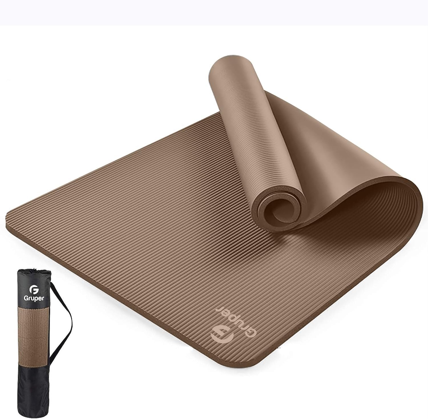 Yoga Mat Non Slip NBR Extra Thick Yoga Mat, 72″L x 32″/24″W x 0.6″/0.4″TH (185cm x 80cm/61cm x 15mm/10mm), Anti-Tear Exercise Mat with Carrying Strap and Bag, Workout Mats for Yoga, Pilates