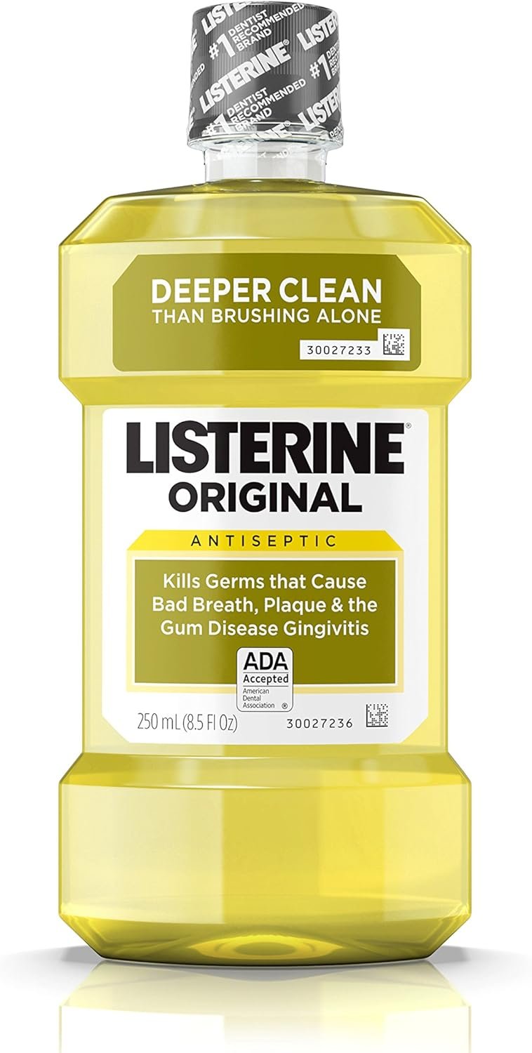 Listerine Antiseptic Adult Mouthwash – Original, 250 ML (Pack of 12)