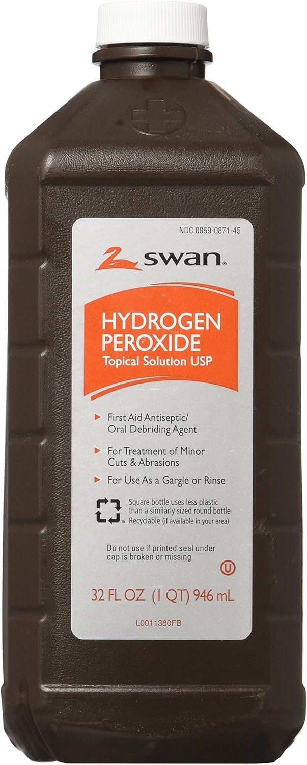 Hydrogen Peroxide Topical Solution 32 Fl Oz. (1qt) 946 Ml