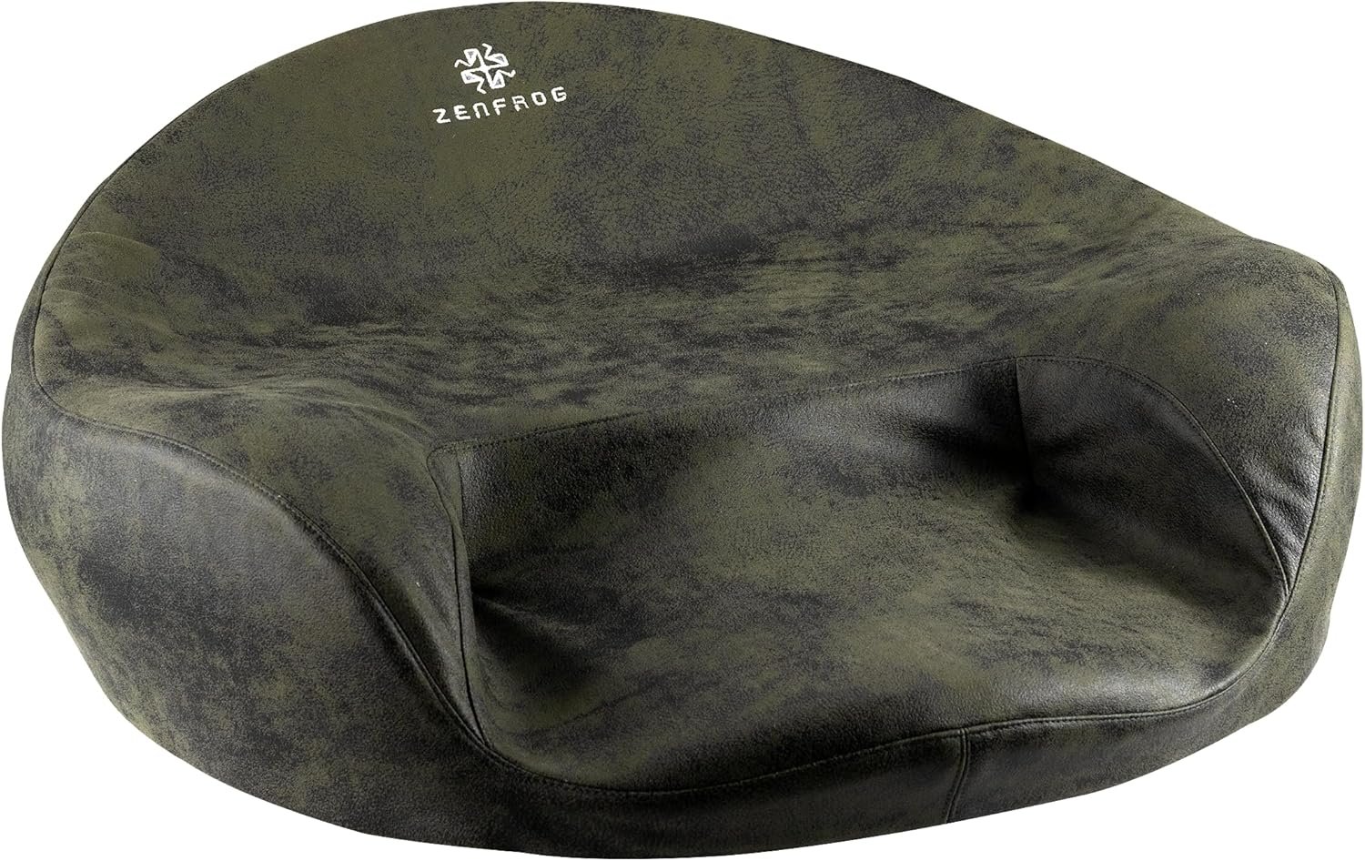 Ergonomic Meditation Cushion/Chair/Seat/Floor Pillow for Home/Office/Studio – Memory Foam, Removable & Washable Cover, Designed for Long Period Meditation Comfort (Dark Green)