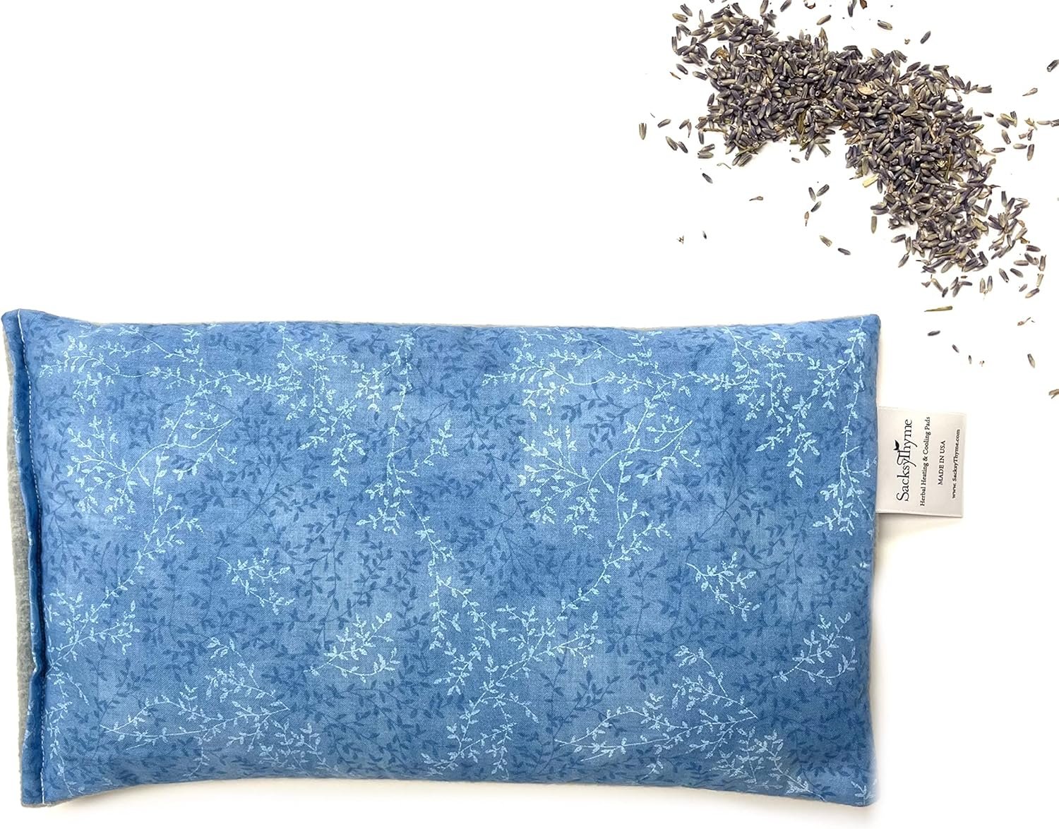 SacksyThyme Microwave Heating Pad for Back, Neck, Menstrual Cramps, Shoulders, Leg Pain Relief – Hot Moist Microwavable Therapy Pack – Flaxseed Hot & Cold Pad Made in USA (Size: 12 x 7) Lavender