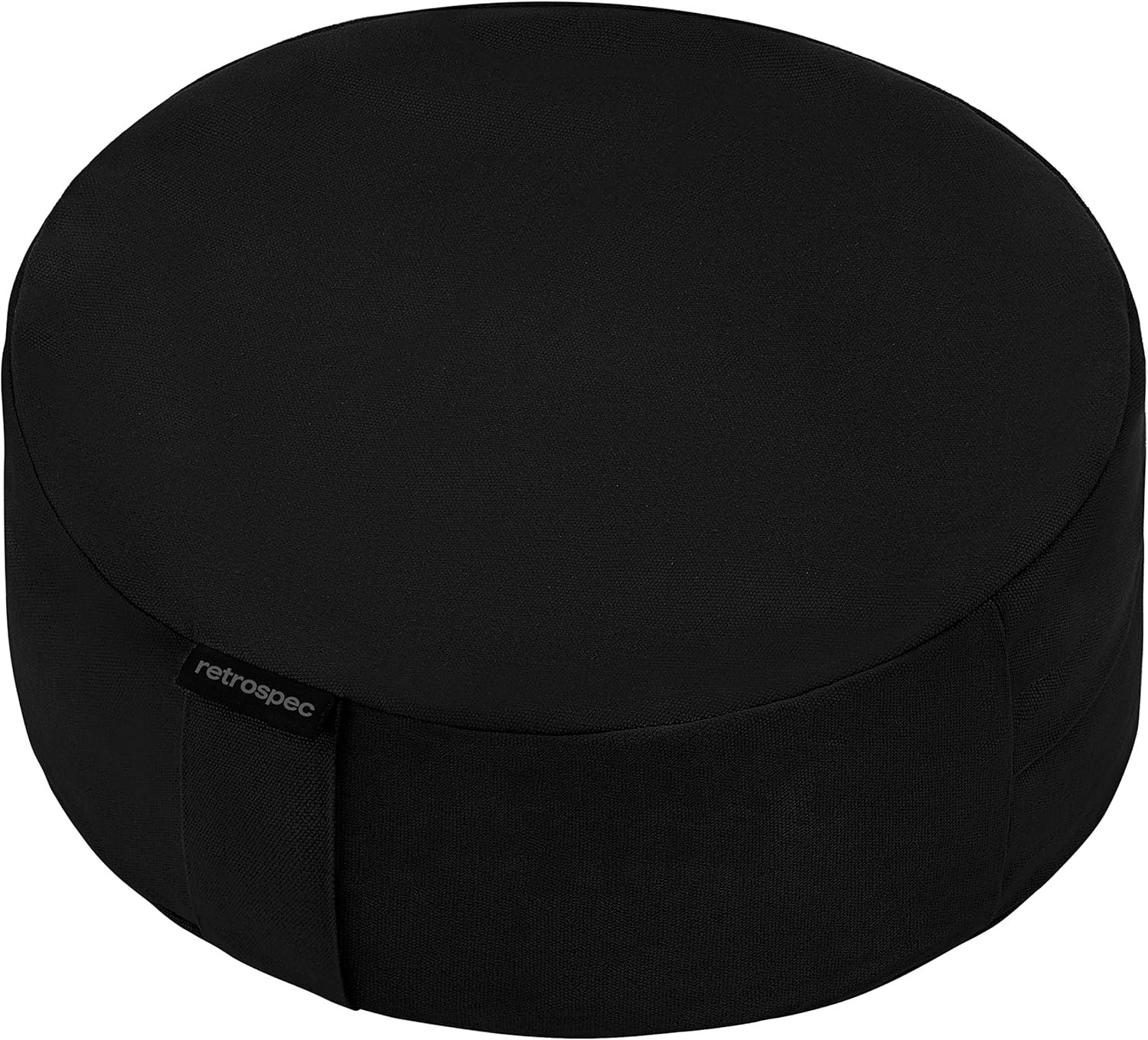 Retrospec Sedona Zafu Meditation Cushion Filled w/Buckwheat Hulls – Yoga Pillow for Meditation Practices – Machine Washable 100% Cotton Cover & Durable Carry Handle, Round