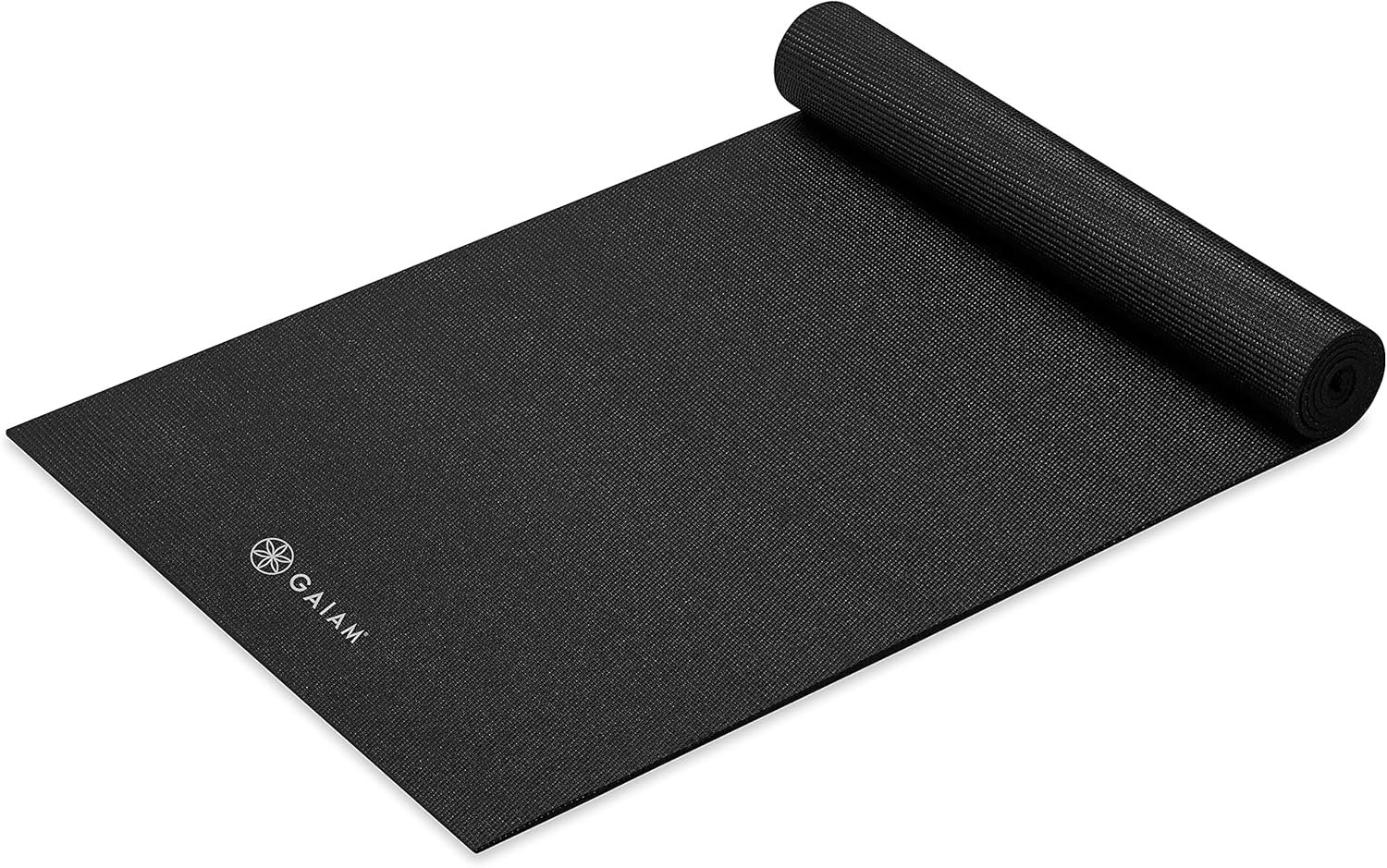 Gaiam Yoga Mat – Premium 5mm Solid Thick Non Slip Exercise & Fitness Mat for All Types of Yoga, Pilates & Floor Workouts (68″ x 24″ x 5mm)