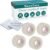 Hypoallergenic Transparent Surgical Tape 1 inch x 10yd |4 Rolls Waterproof,Clear| Medical Tape for Skin, Dressings and Face| First Aid Bandage Tape for Sensitive Skin