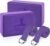 RETON Yoga Blocks Set, High – Density Yoga Block with 2 Strap, Lightweight Foam Brick Yoga Pilates Blocks, Anti-Slip Yoga Brick with Embossed Design for Posture Adjustment and Movement Assistance