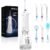 Water Flosser for Teeth, 300ML Cordless Oral Irrigator Rechargeable Dental Flosser Picks with 5 Modes 5 Jet Tips,IPX7 Waterproof Teeth Cleaner for Braces Gum Care, Home Travel Use