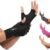 Copper Compression Arthritis Gloves | Fingerless Arthritis Carpal Tunnel Pain Relief Gloves For Men & Women | Hand Support Wrist Brace For Rheumatoid, Tendonitis, Swelling, Crocheting, Typing (M)