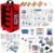 Rapid Care First Aid Kit – 300+ Piece Emergency Medical Kit with Bonus 95-Piece Travel Pack – Outdoor, Workplace, and Home Use – Color Coded & Labeled for Quick Access