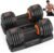 Adjustable Dumbbells Set of 2: Sportneer 5 in 1 Free Weights Dumbbells Set, Each 25 lbs Fast Adjust Weights with Anti-Slip Texture Handle for Men Women Home Gym Strength Training Equipment Pair