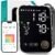 Blood Pressure Monitor Upper Arm – Bluetooth iOS & Android Compatible One-Button Operation Voice Broadcast Large LED Display Backlit 2×120 Memory Adjustable Cuff 8.7″-16.5″ with Storage Bag Black