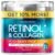 Retinol Cream for Face with Hyaluronic Acid, Day-Night Anti-Aging Moisturizer for Women, Men, Collagen Cream for Face Reduces Wrinkles, Dryness, 1.85 Oz