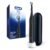 Oral-B iO Simple Clean Rechargeable Electric Powered Toothbrush, Night Black with 1 Gentle Care Brush Head and 1 Black Travel Case – Automatic Pressure Sensor to Protect Gums – 3 Modes – 2 Min Timer