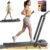 Walking Pad Treadmill with Incline, 2 in 1 Foldable Treadmills for Home Small Office, 300lbs Portable Compact Under Desk Treadmill with App, Remote Control and LED Display