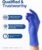 Schneider Nitrile Exam Gloves, Dark Blue, Disposable Gloves, Latex-Free, Powder-Free, Food Safe for, Cooking, Household Use