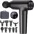 cotsoco Massage Gun Deep Tissue, Muscle Massage Gun with 9 Attachment Heads 20 Speeds & Silent Brushless Motor for Pain Relief, Handheld Percussion Back Massager Gun for Athletes (Black)