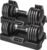 CAP Barbell ADJUSTABELL Adjustable Round Dumbbell Weights – Singles & Pairs | 12.5 lb, 25 lb & 55 lb | Multiple Handle Options