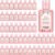 Gejoy 48 Pack Baby Shower Mini Hand Sanitizers Bulk Travel Size Hand Sanitizers Gifts for Baby Girl Shower Gender Reveal Party Favors