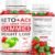 Keto ACV Gummies Advanced Weight Loss – ACV Keto Gummies Supplement for Women and Men – Metabolism, Detox, Cleanse – Apple Cider Vinegar – Ginger + Apple Flavor