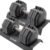 CAP Barbell ADJUSTABELL Adjustable 55 lb Hex Dumbbell Weights – Singles & Pairs | Multiple Handle Options