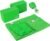 Yoga Accessories Set – Includes 2 Yoga Blocks, 1 Microfiber Non Slip Mat Towel 72X24, 1 Microfiber Hand Towel 24X15, 1 Yoga Strap, 1 Pair of Yoga Socks (Green)