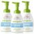 Babyganics Alcohol-Free Foaming Hand Sanitizer, Pump Bottle, Fragrance Free, 8.45 oz, 3 Pack