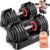 XDDIAS Adjustable Dumbbell Set of 2, 25/55/80LB Dumbbell Set-Fast Adjust Weights Set, 5/10/16 in 1 Free Weights Dumbbells Set with Anti-Slip Metal Handle, Compact Size for Men/Women Home Gym Equipment